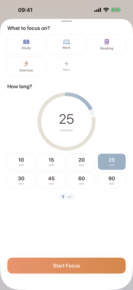 Lumea V1 — Begin focus